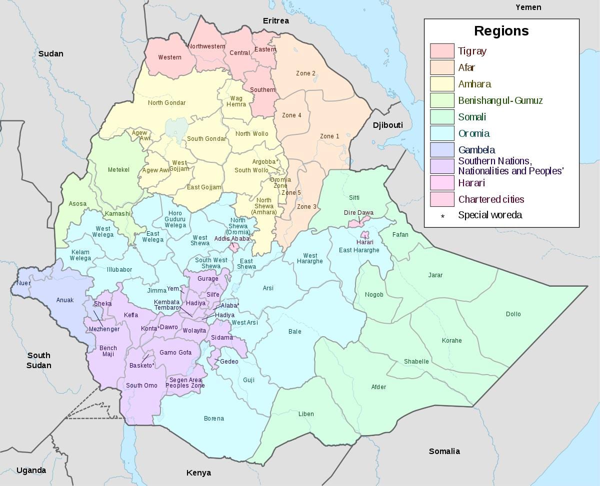 hawassa Etiopia mapa