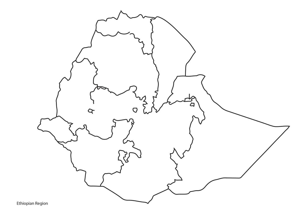 hutsik mapa Etiopia