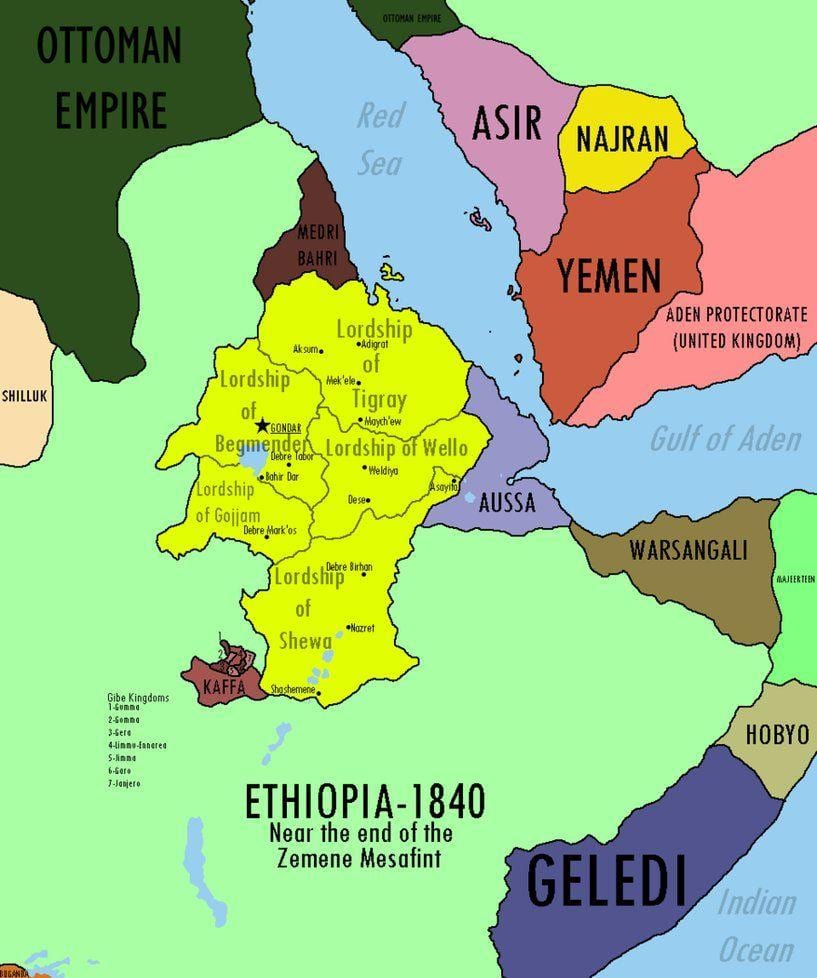 mapa Etiopiako inperioaren