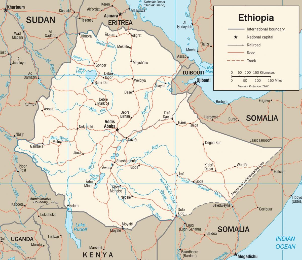 berri Etiopia mapa