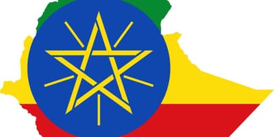 Mapa Etiopia bandera