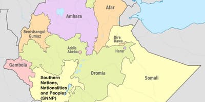 Etiopiako estatuen mapa