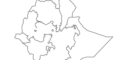 Hutsik mapa Etiopia