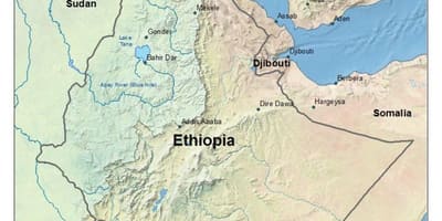 Etiopiako goi-lautada on mapa