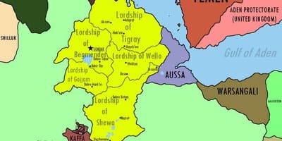 Mapa Etiopiako inperioaren