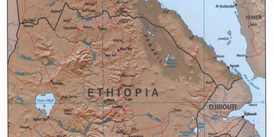 Mapa iparraldeko Etiopia