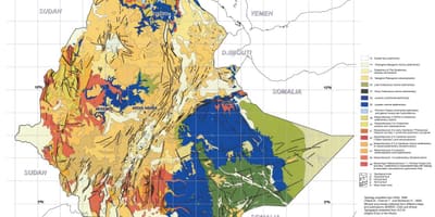 Mapa mapa geologikoa Etiopia