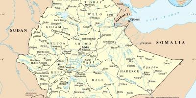 Mapa politikoa Etiopia